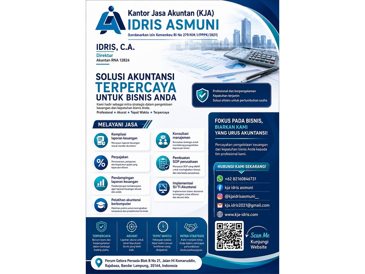 Kantor Jasa Akuntan Idris Asmuni : Promo Bulan September 2026